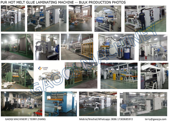 PUR Textile Hot Melt Glue Laminating Machine с преимуществом защиты окружающей среды